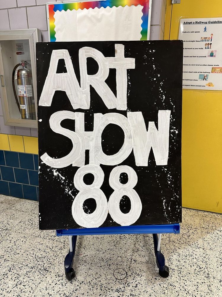 Student artwork on display at the PS 88Q Art Show (photo 1 of 10)
